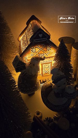 Gold Oma Adventskranz