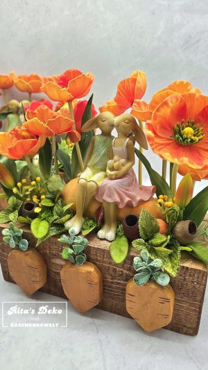 Osterdeko "Hasen-Kuss"