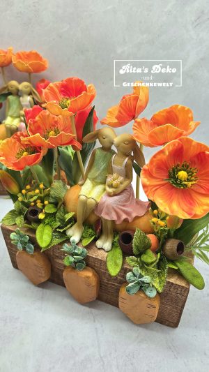 Osterdeko "Hasen-Kuss"