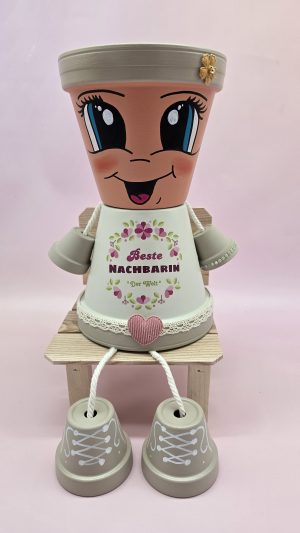 Beste Nachbarin Tonpuppe
