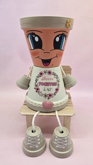 Beste Tochter Tonpuppe