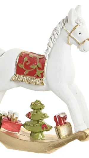 Weihnachtliches Schaukelpferd mit Geschenken