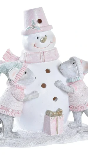 Schneemann mit Mäusen