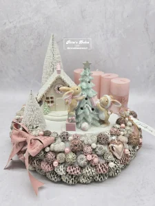 Schmücken den Weihnachtsbaum 