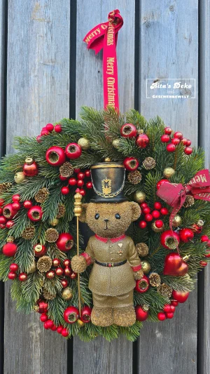 Weihnachtsbär im Lichterglanz