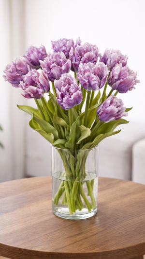 Realistische Papageientulpen