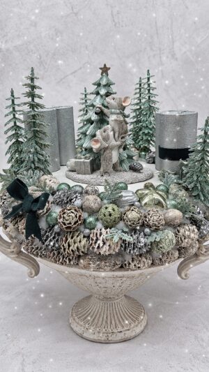 ❄️ Winterzauber in Grün & Silber