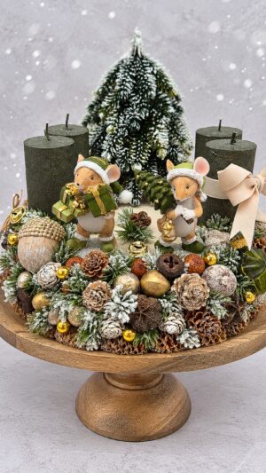 Adventskranz -Winterzauber im Mäusewald
