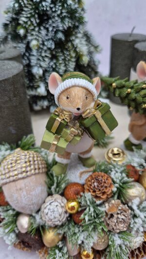 Adventskranz -Winterzauber im Mäusewald