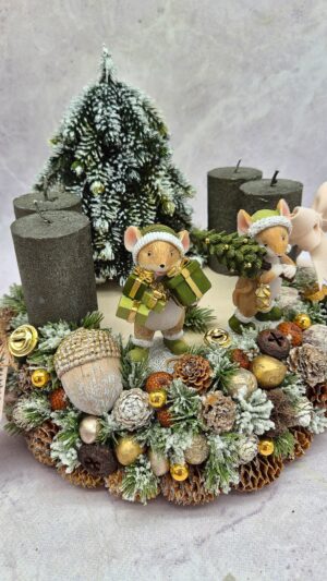 Adventskranz -Winterzauber im Mäusewald