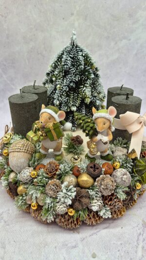 Adventskranz -Winterzauber im Mäusewald